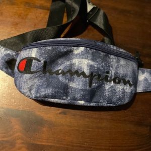Champion Sling Bag Fanny Pack Denim Navy